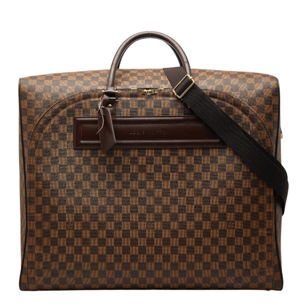 Louis Vuitton Damier Nolita Boston Bag Trunk Suitcase Brown Leather